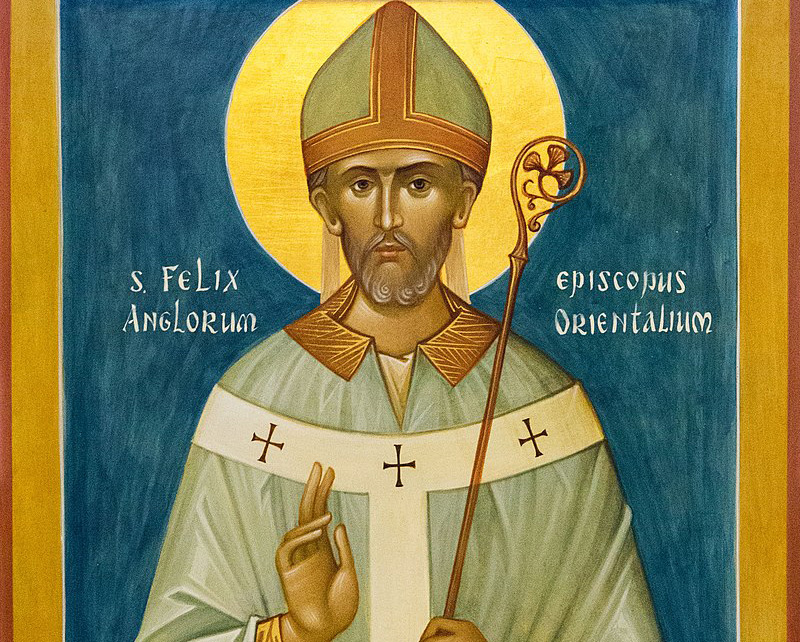 Свети Феликс Бургундски, епископ Данвички, просветител на Источна Англија