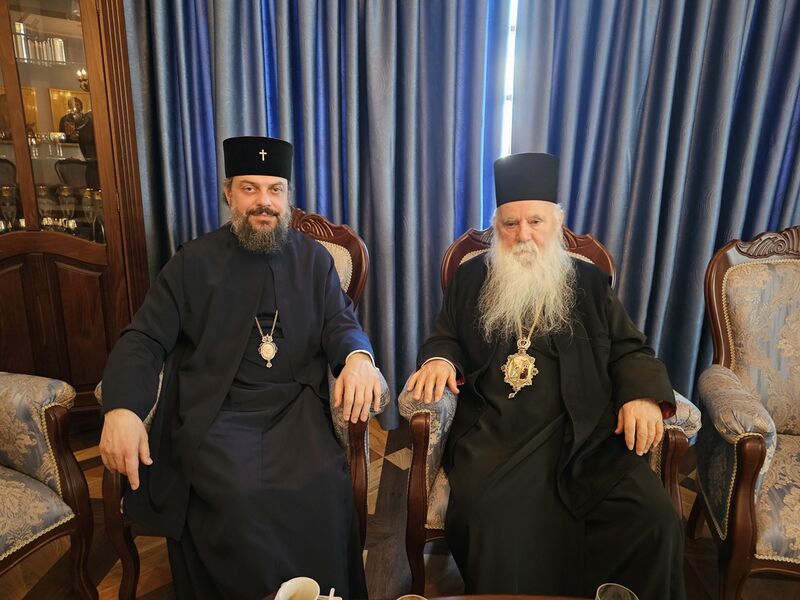 Средба на Митрополитот Тимотеј со Митрополитот Филарет од Украинската православна црква