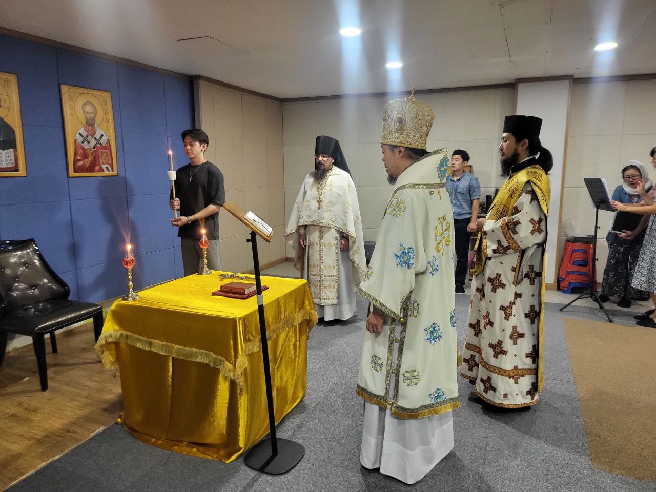 За првпат е отслужена православна Литургија во јужнокорејскиот град Кјонџу